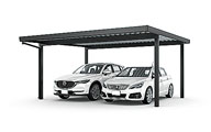 カーポートSW 1500タイプ 2台用 55-55型　ブラック