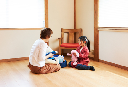 孫たちも快適に安心して遊べる空間になり、満足しています