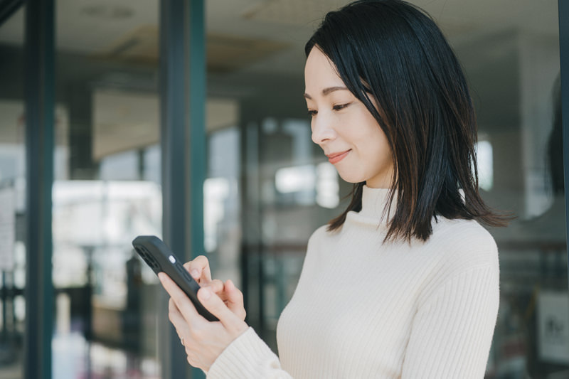 外出先から家族の帰宅を確認。