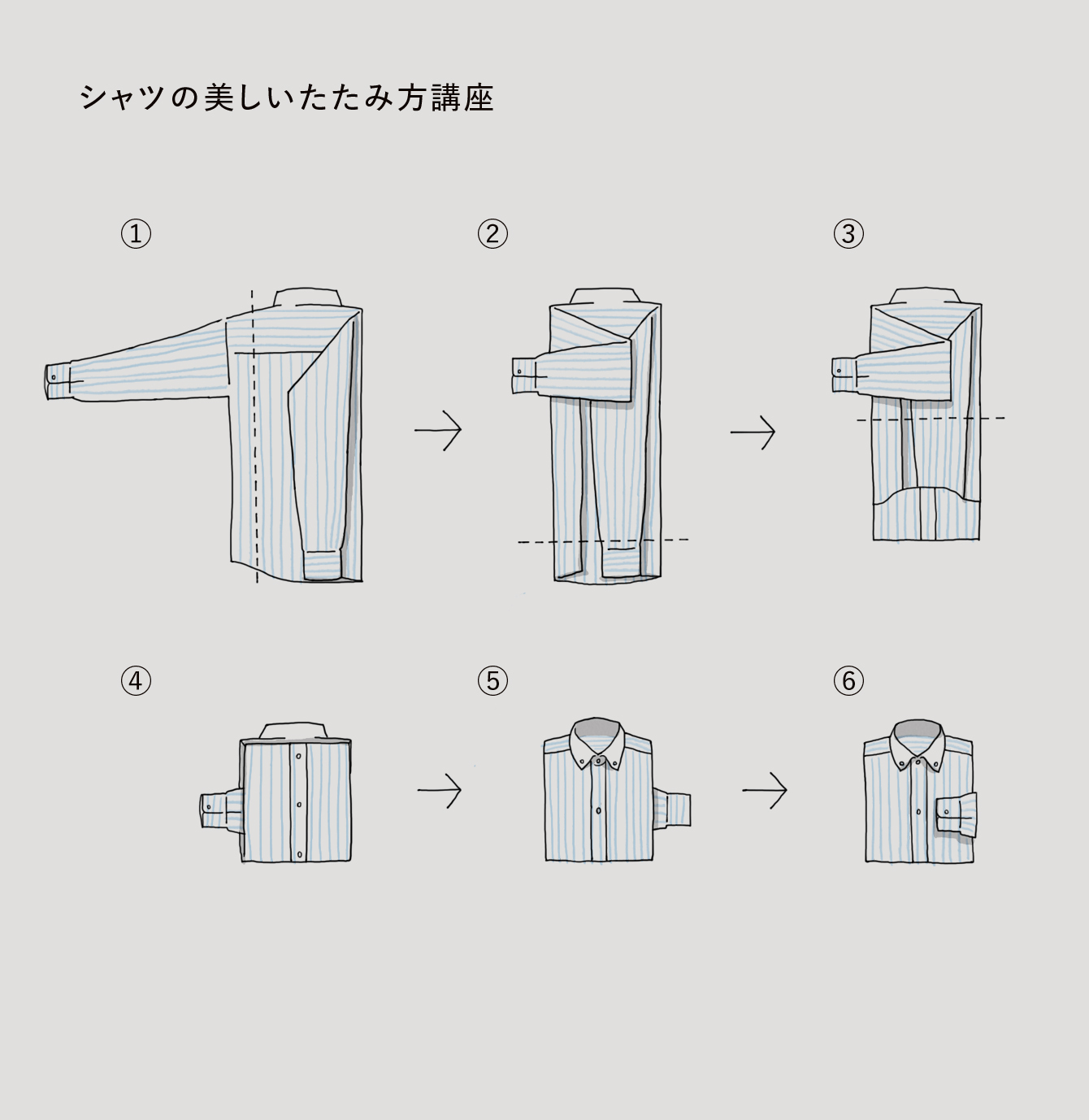 美しいたたみ方 イメージイラスト