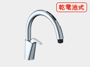 タッチレス水栓乾電池式ナビッシュ シンプルタイプB6( 浄水器ビルトイン型 )( ホース収納 )【乾電池式】