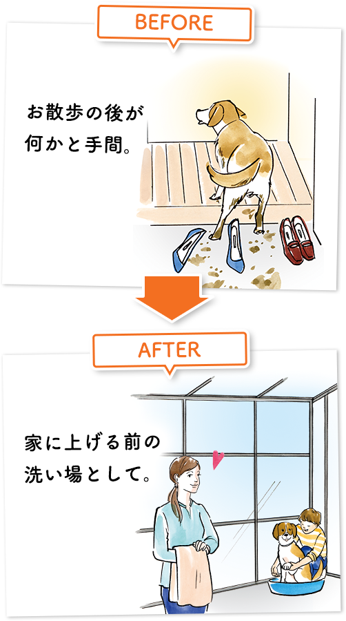 [BEFORE]ǓオƎԁB [AFTER]ƂɏグO̐􂢏ƂāB
