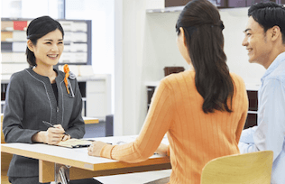 コーディネーターと見学して相談