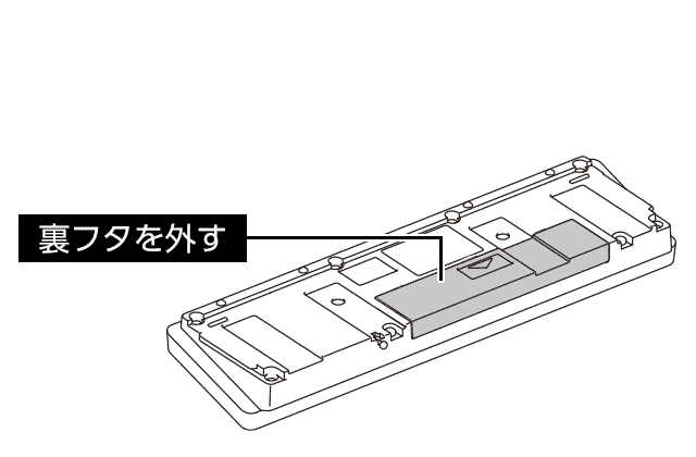 電池を取り出す